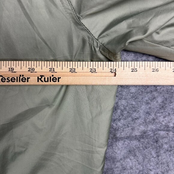 Tudor Court Windbreaker Jacket Women XL Green Removable Hood Zipped Pockets - Picture 12 of 12